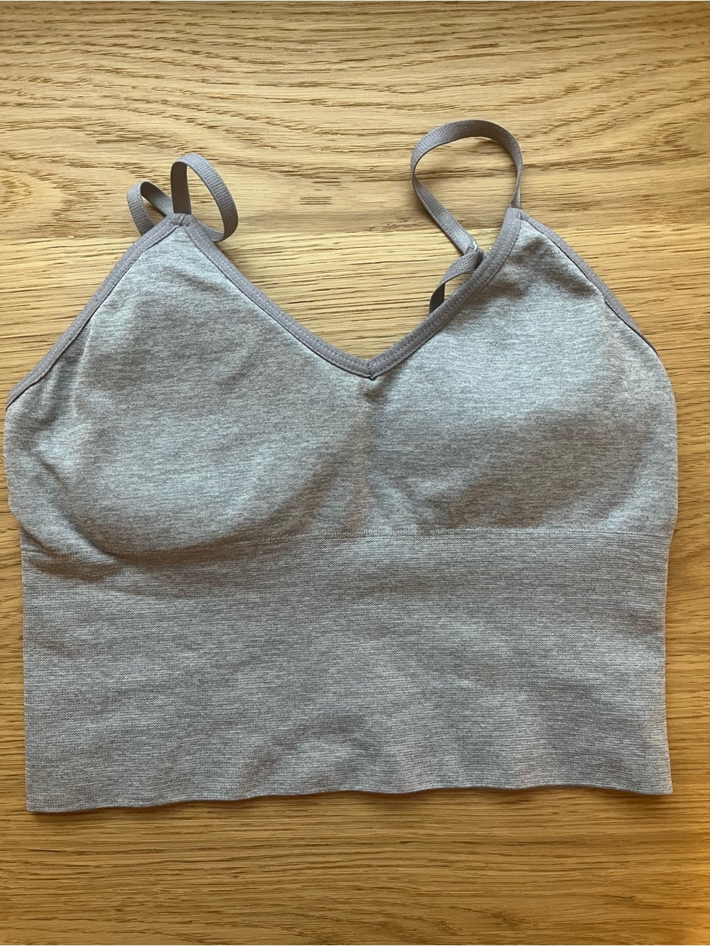 Heather Gray Seamless Bralette Cami